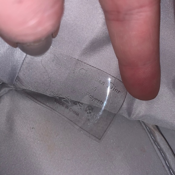 Dior Silver & White Makeup Bag Cosmetic Bag - Picture 8 of 12